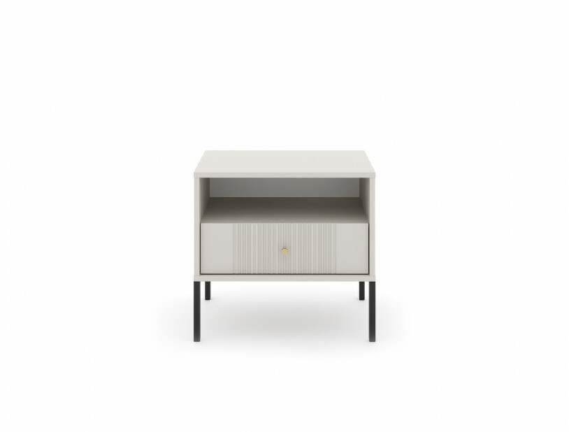 Noční stolek Isae 5W (kašmír + černá)