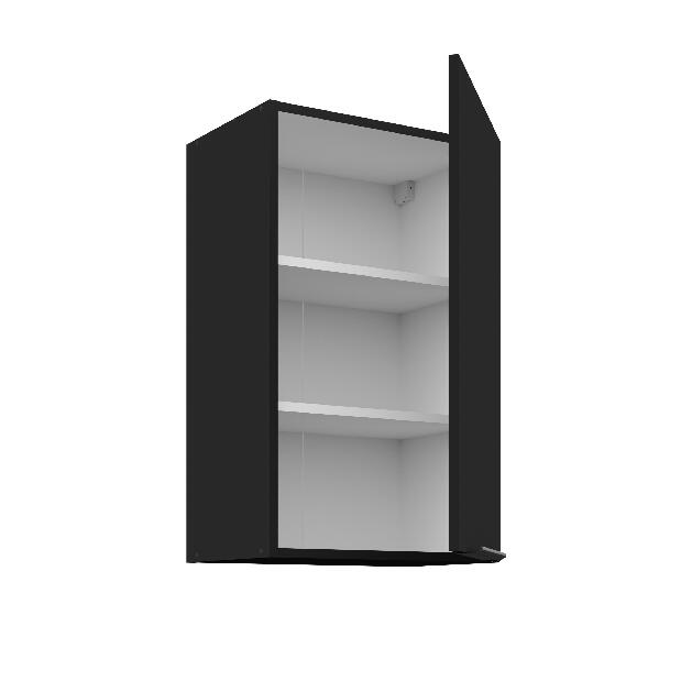 Horní kuchyňská skříňka Sienla 45 G 72 1F (černá matná)