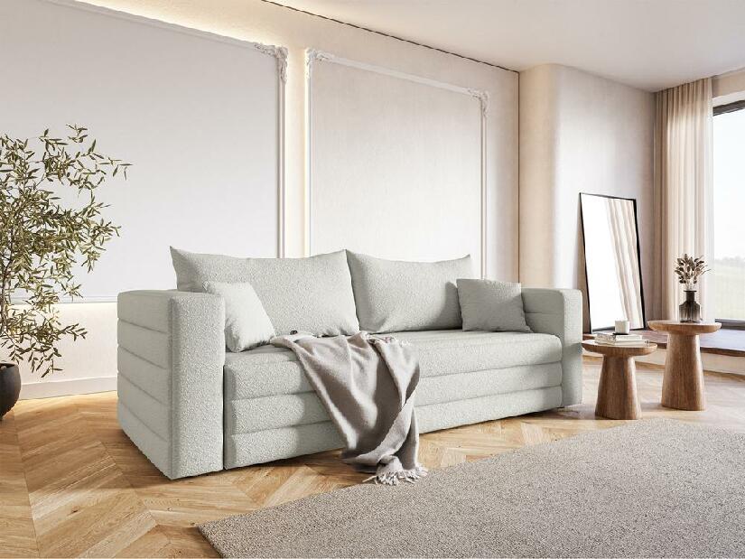 Pohovka třísedačka Liluetta (krémová + černá)