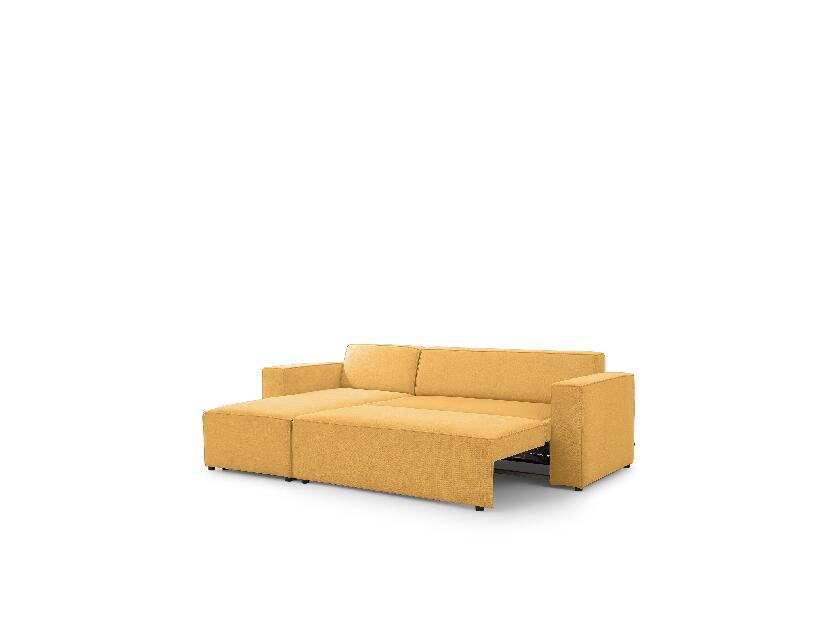 Rohová sedačka Castello 1 (hořčicová) (L)