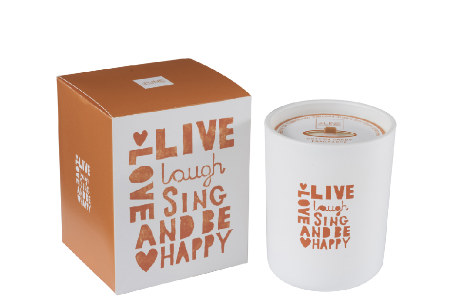 Svíčka (oranžová) 14x11x11cm