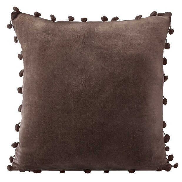 Ozdobný polštář 45x45 cm Alisa (čokoládová) (2 ks)