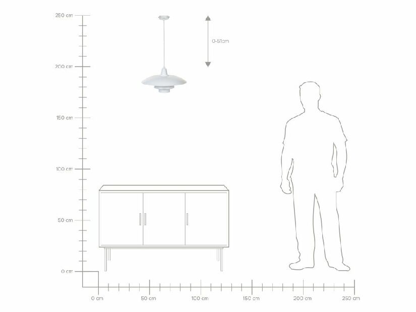 Závěsné svítidlo Dorinda (bílá)