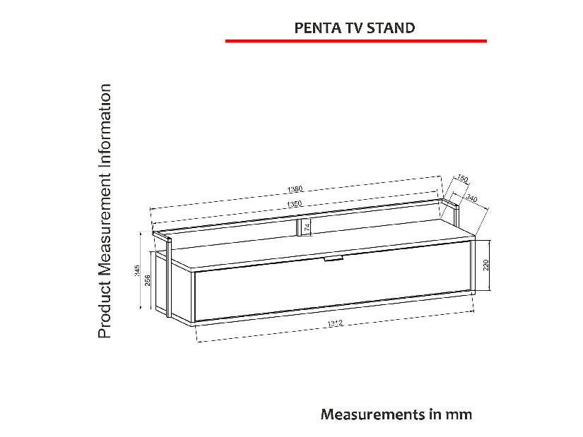 TV stolek/skříňka Aliex 8 (dub)