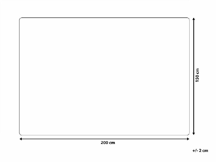 Deka 150 x 200 cm Kawier (světle šedá)