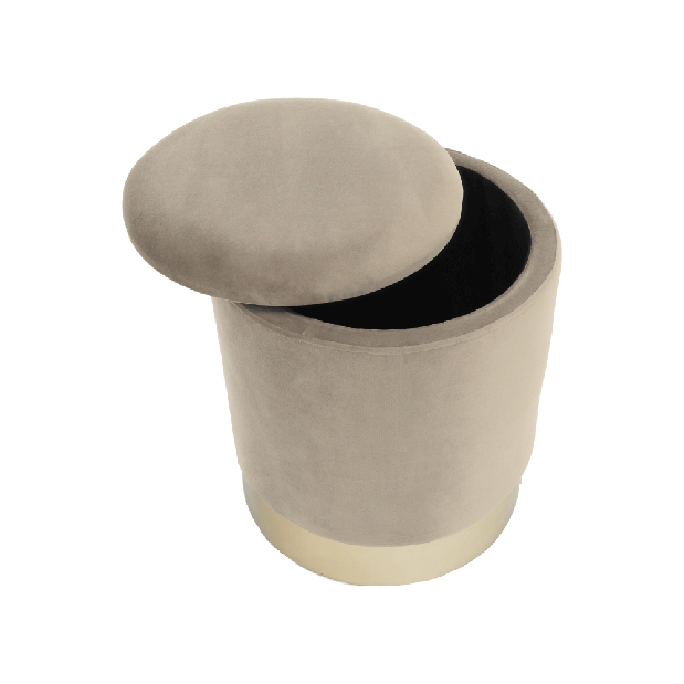 Taburet Annin (šedohnědá)