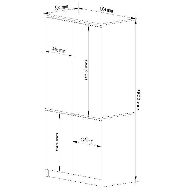 Šatní skříň Sinfin (dub sonoma)