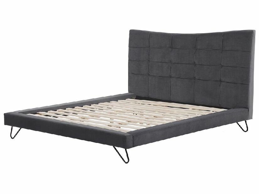 Manželská postel 180 cm LANEL (s roštem) (šedá)