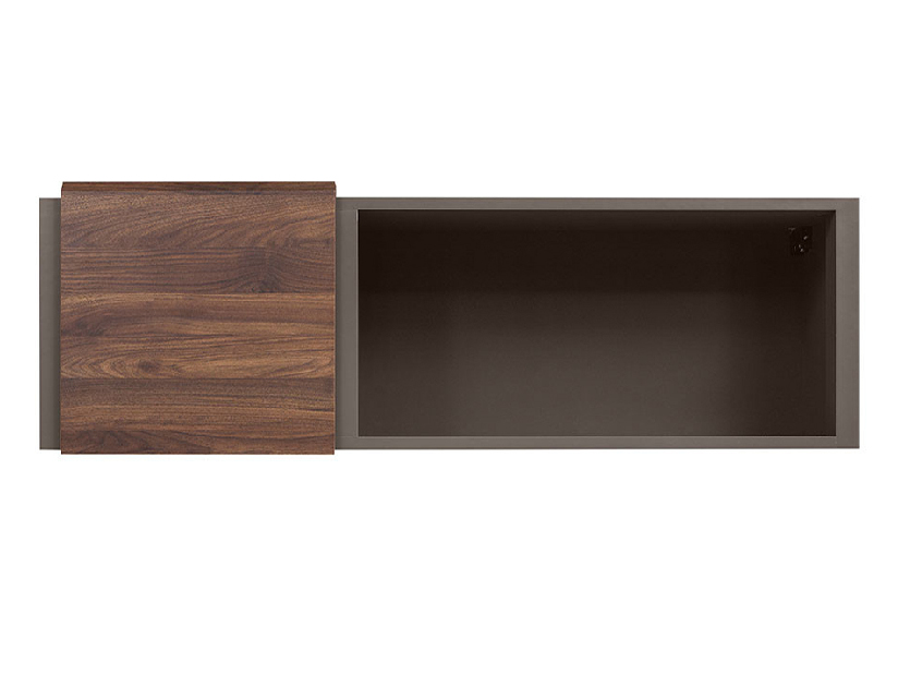 Skříňka na stěnu BRW Author SFW1D/4/12 (Láva + Ořech Columbia)