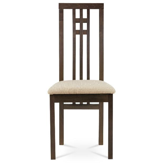 Jídelní židle Bebidas (ořech + béžová)