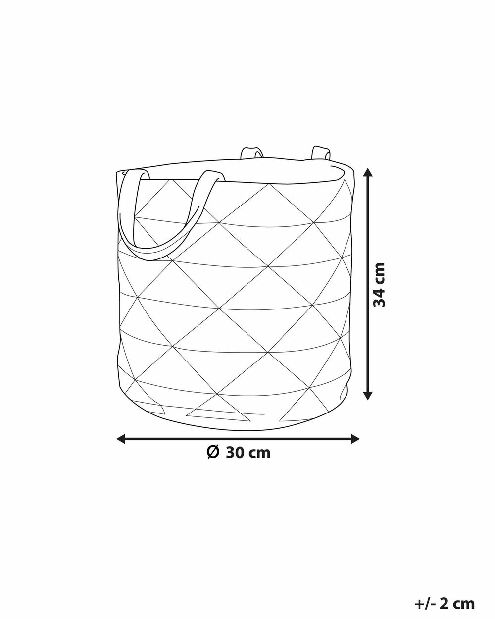 Textilní koš 34x34 cm MADURA (textil) (pestrá)