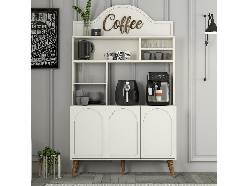 Příborník Lyantela 120 (krémová + ořech)