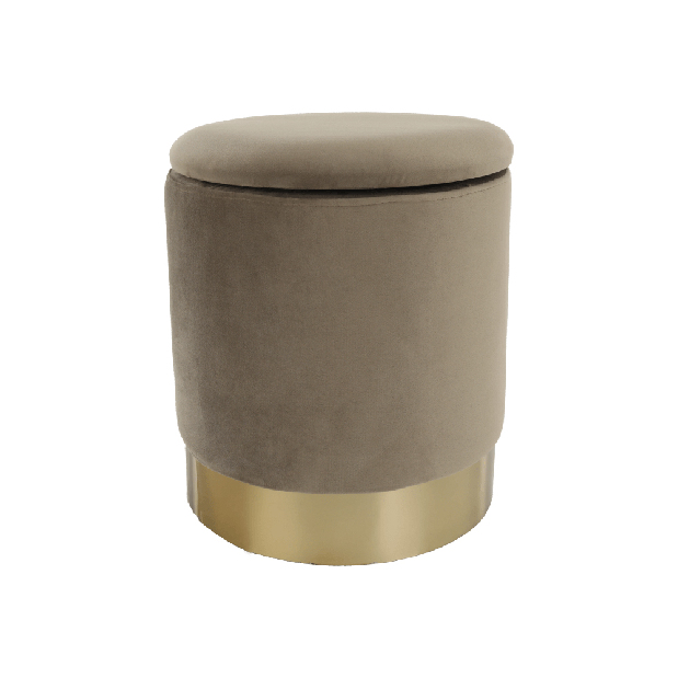 Taburet Annin (šedohnědá)