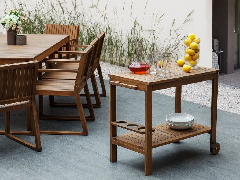 Zahradní jídelní sada Sasan (světle hnědá)