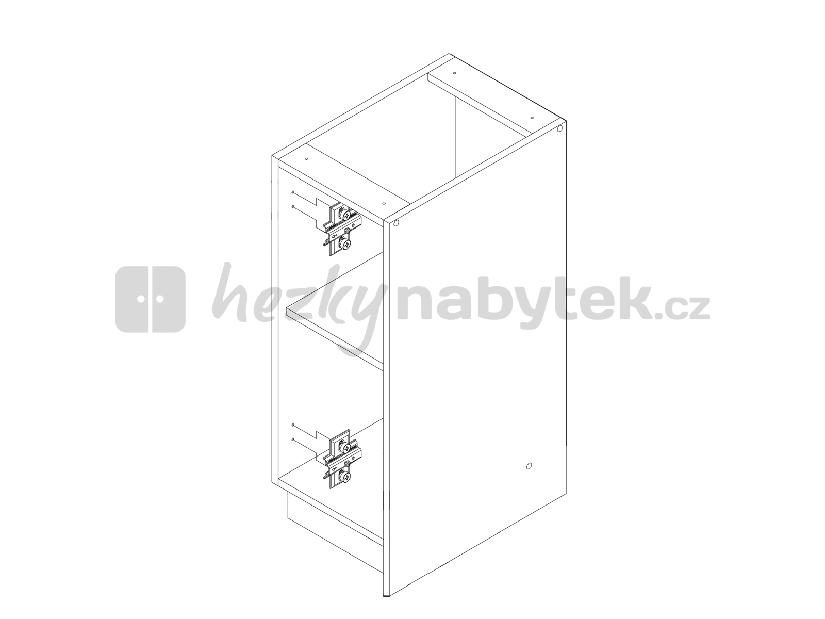 Spodní kuchyňská skříňka BRW Nika NKD-30/82-P