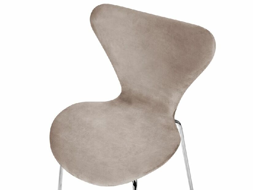 Set 2 ks jídelních židlí Baylor (béžová + stříbrná)