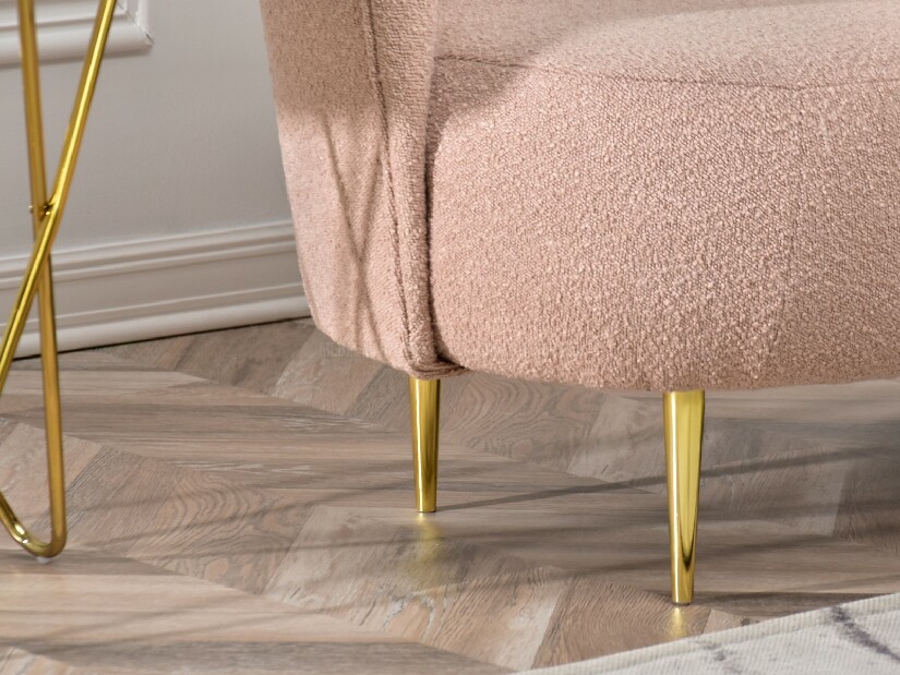 Pohovka dvousedačka Cadmio 2 (zlatá)