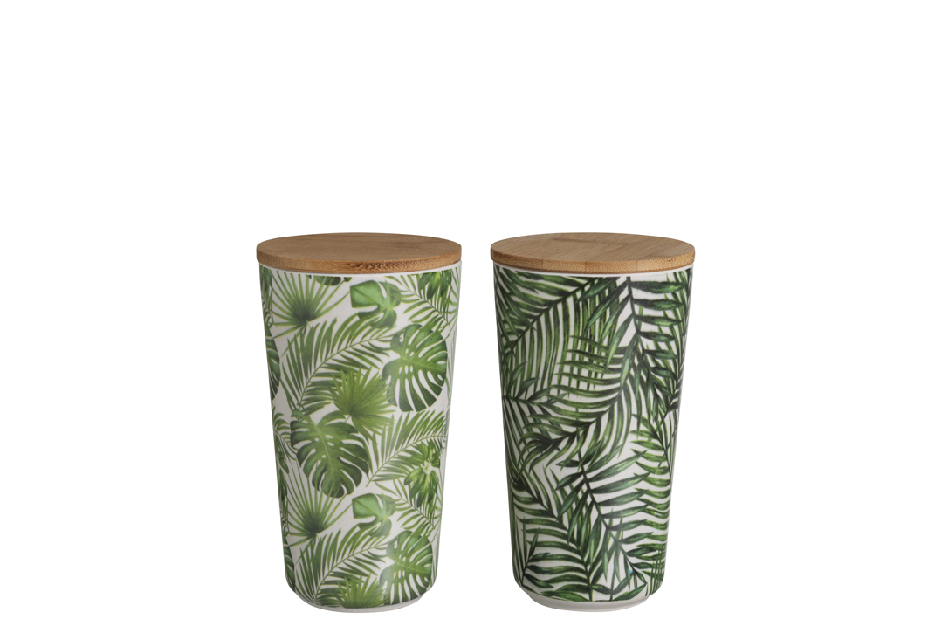 Doplněk do kuchyně (bílá + zelená) 18x11x11cm