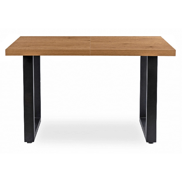 Rozkládací jídelní stůl Tomko (dub zlatý + černá) (pro 6-8 osob)