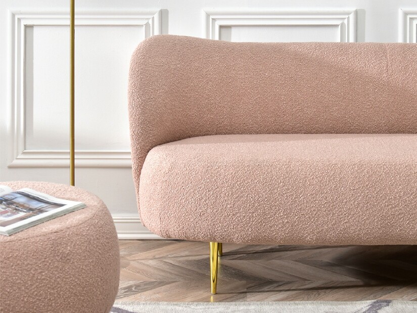 Pohovka dvousedačka Cadmio 2 (zlatá)