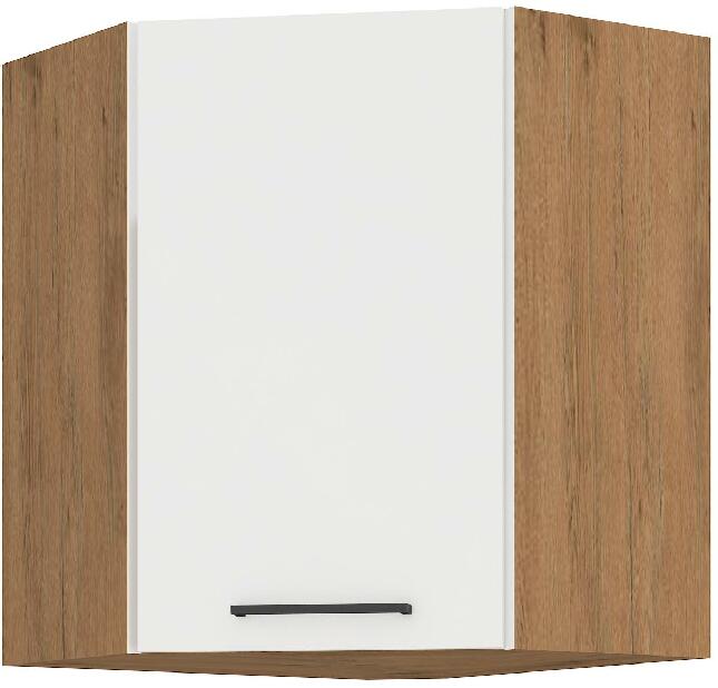 Horní rohová kuchyňská skříňka Virion 60x60 GN 72 1F 45 (dub lancelot + bílý lesk)