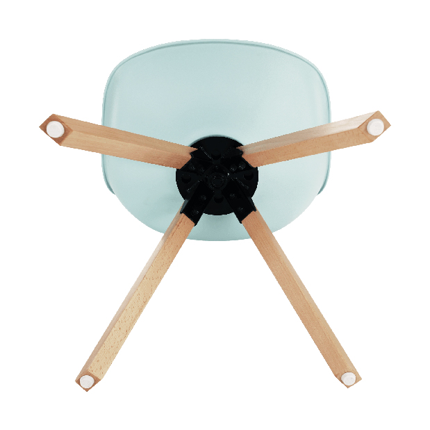 Otočná židle Dolena (mentolová ekokůže)