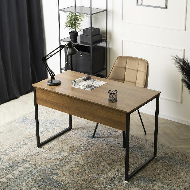 Psací stolek Regular (ořech + černá)