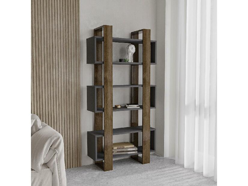 Regál Mulanos (ořech + antracit)
