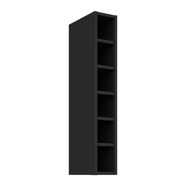 Horní kuchyňský regál Sienla 15 G 90 OTW (černá matná)