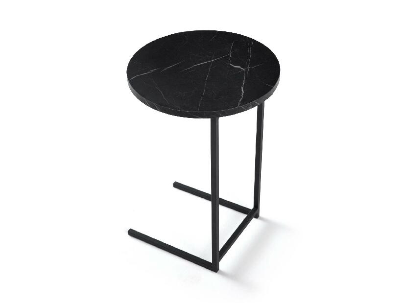 Příruční stolek Mitarazza (mramor černý + černá)