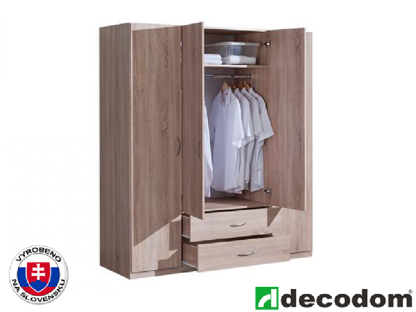 Šatní skříň Decodom Trio 4DVZAS