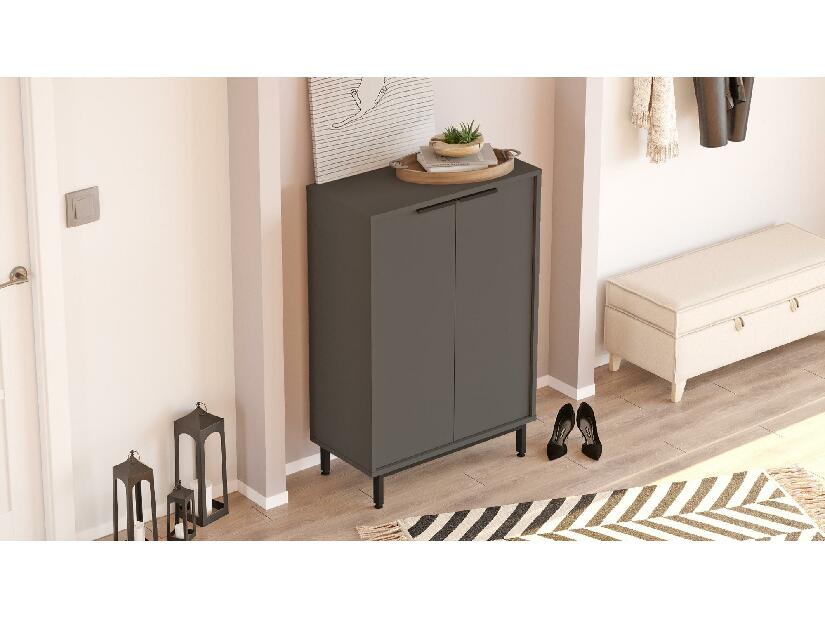  Skříňka na boty Abbygail 1 (antracit)