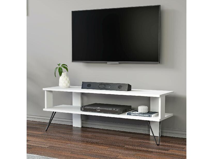 TV stolek/skříňka Dual (bílá)