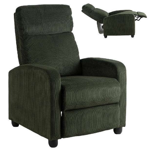  Polohovací křeslo Dominaba (tmavě zelená)