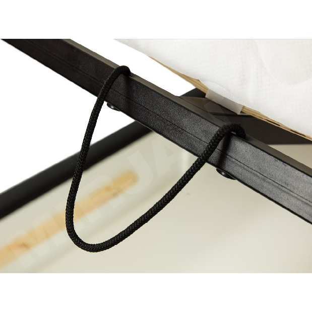 Kontinentální postel Enoa (černá) *bazar