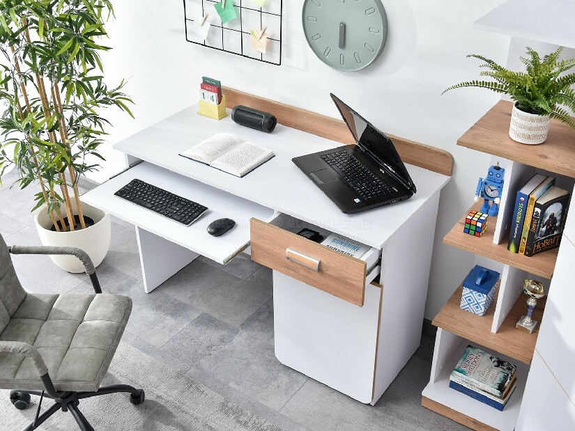 Nábytek do studentského pokoje Clerigo 03 (bílá)