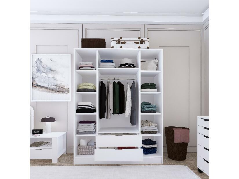 Šatní skříň Durun 4 (bílá matná)