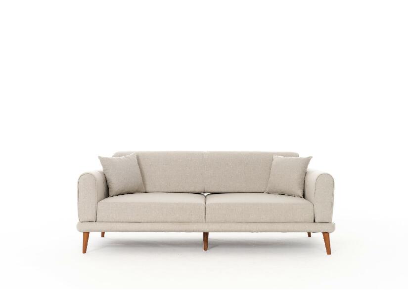 Pohovka trojsedačka Sorenella (krémová + ořech)