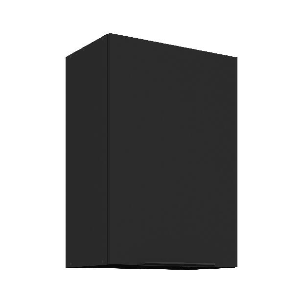 Horní kuchyňská skříňka Sienla 50 G 72 1F (černá matná)