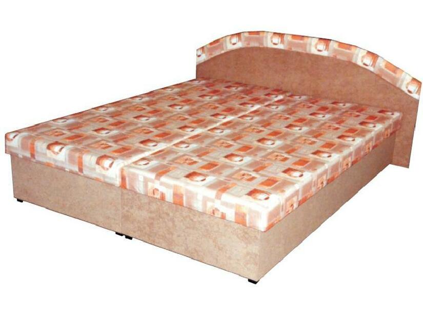 Manželská postel 160 cm Petra hnědá (s matrací)