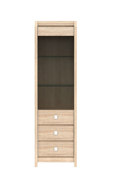 Vitrína BRW Loren REG1W2SP (pravá)