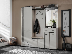 Předsíň Hagon HG 3+P (kašmír + černá) (s podsedákem)