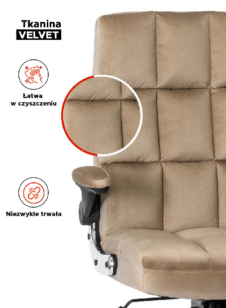 Kancelářské křeslo Limpieza (béžová)