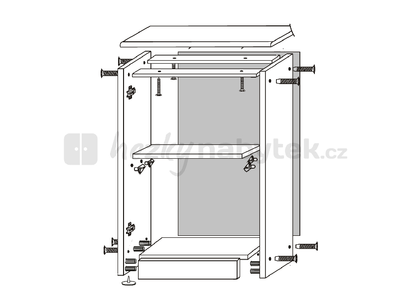 Spodní kuchyňská skříňka MDF klasik D-30