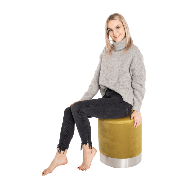 Taburet Darcy (žlutá)