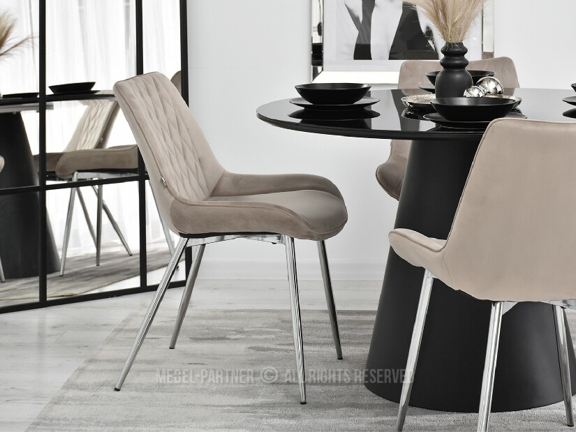 Židle Aron (béžová + měděná)