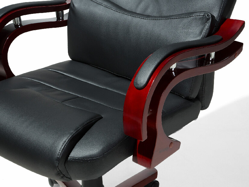 Kancelářské křeslo GENI (syntetická kůže) (černá)