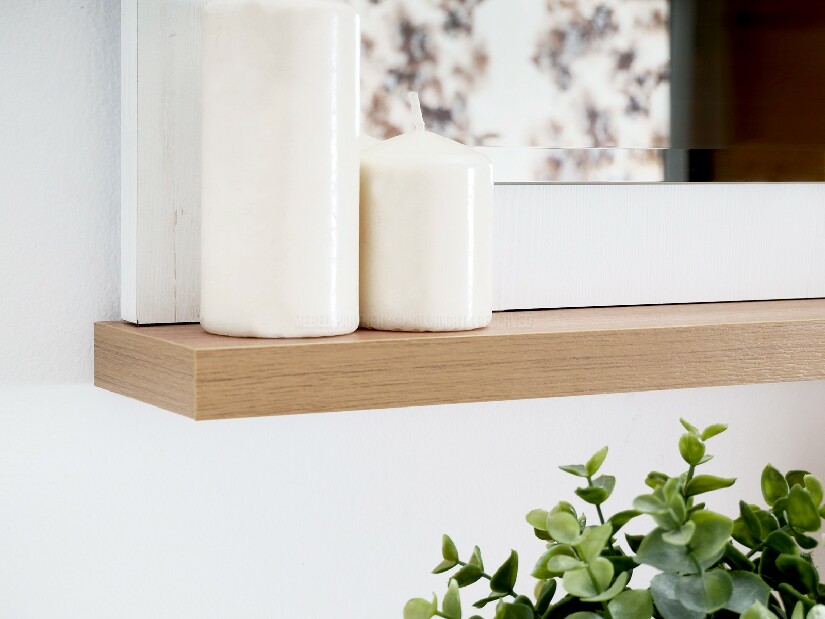 Nábytek do studentského pokoje Bajas 01 (bílý + dub)