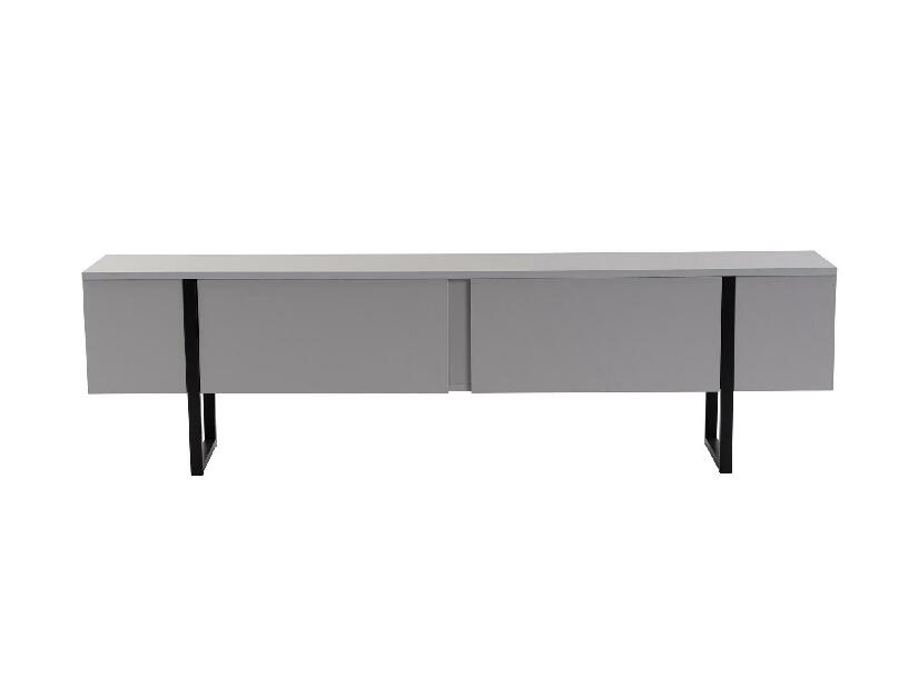 TV stolek/skříňka Seronitta (šedá + černá)