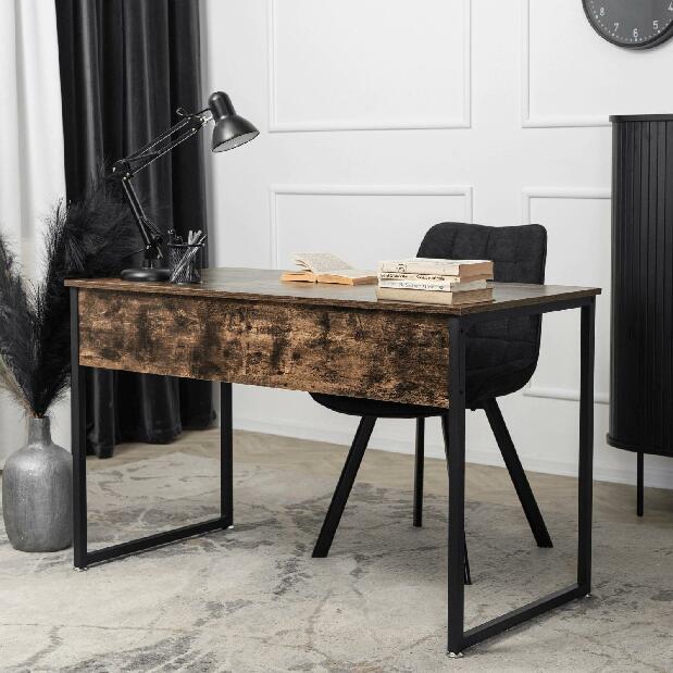 Psací stolek Regular (dub rustikal + černá)